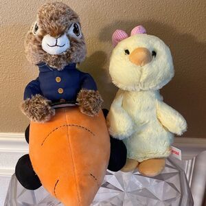 Dan Dee Peter Rabbit Carrot Running Car Plush & Aurora Ginny Goose Plush